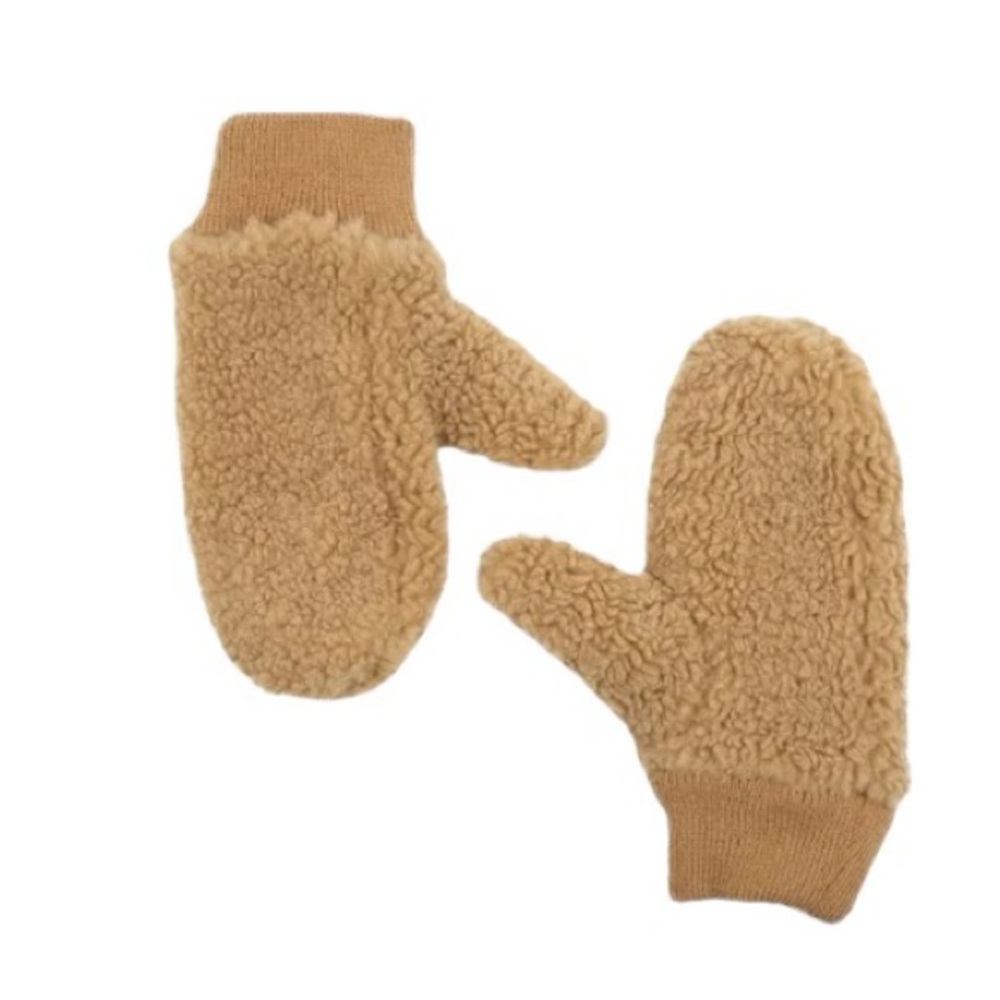 Time And Tru Faux Sherpa Teddy Mittens - Picture 7 of 8